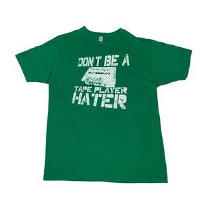Luke Bryan XL Shirt Don't Be A Tape Player Hater Green Men's Concert 2014